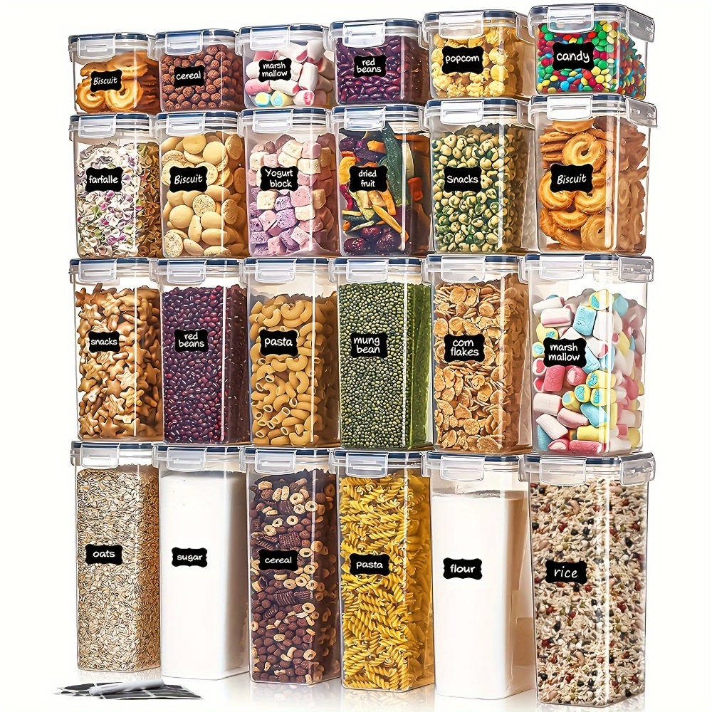 Food Storage Quart - 24Pcs Food Storage Containers 12 Boxes