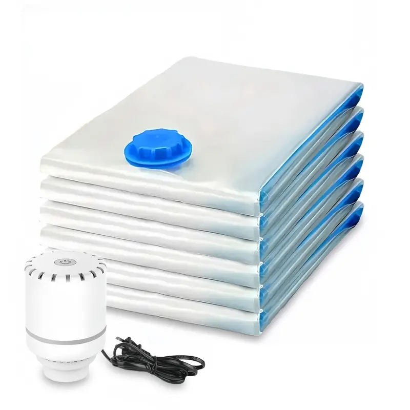 Food Storage Vacuum Seal - Compressed Bag Electric Pump, Travel Vacuum
