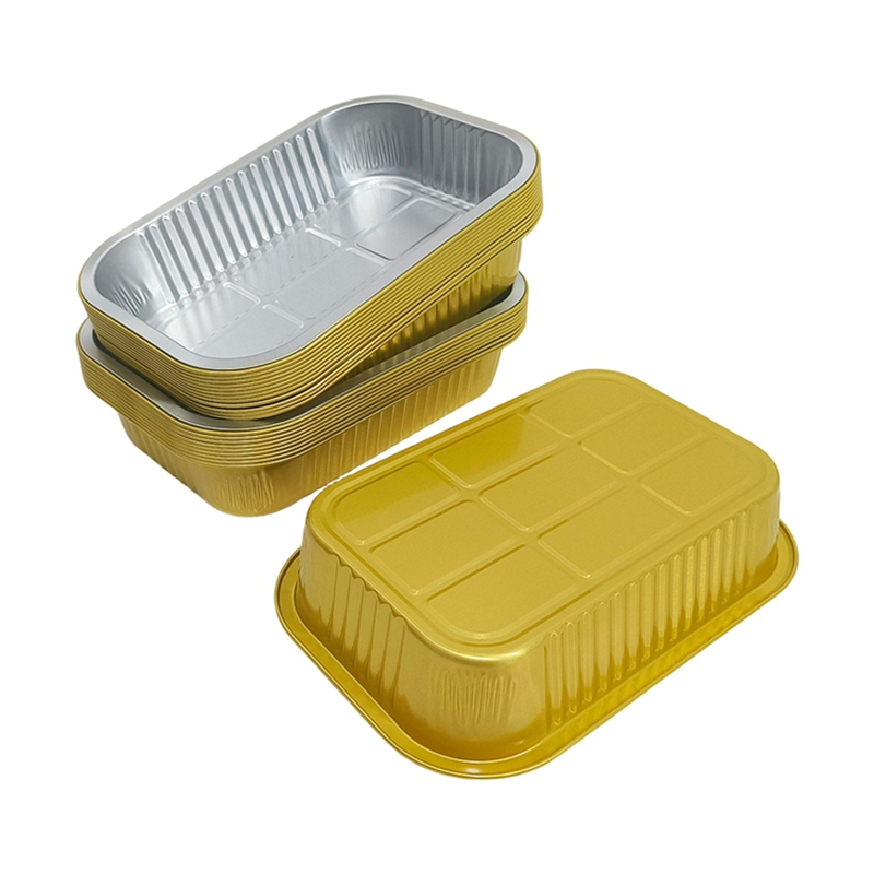 Food Storage Aluminum Containers - Aluminum Foil Containers 1050ml Rectangle Baking