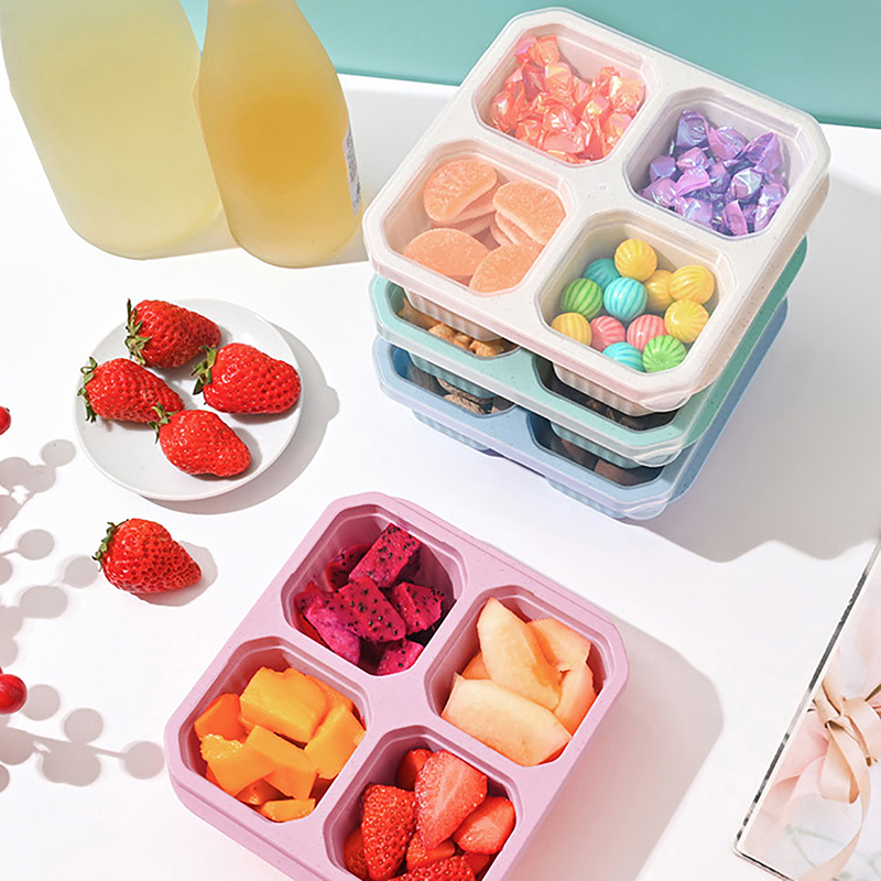Food Storage 30 Years - @*Snack Containers 4 Compartments Snack Boxes