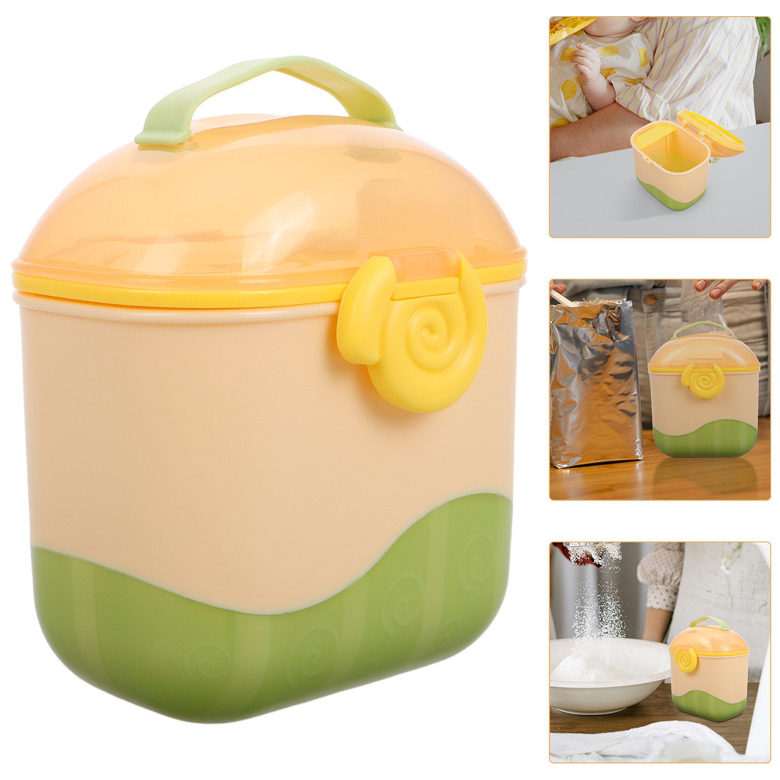 Food Storage Baby - Baby Multicompartment Milk Powder Dispenser Portable