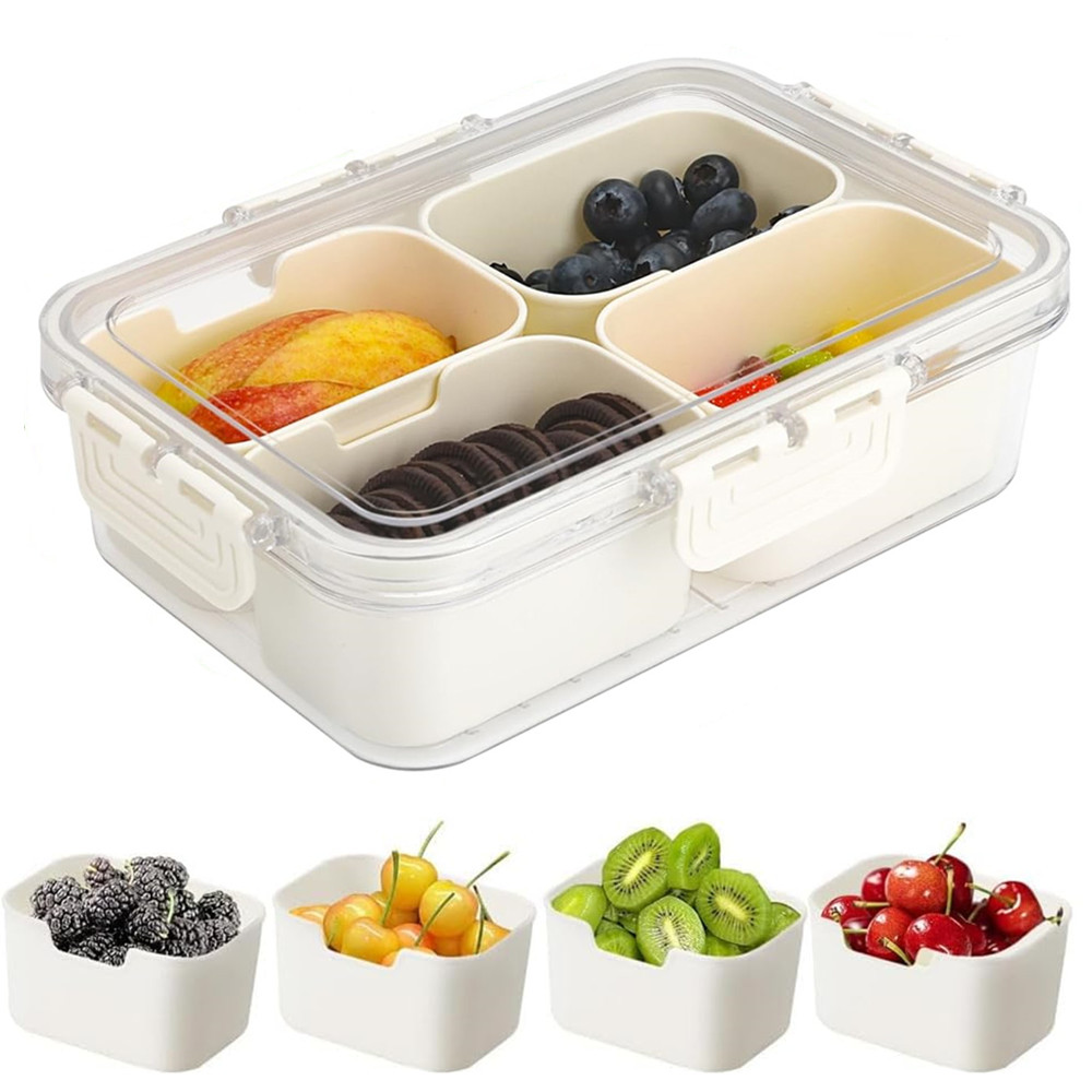 Food Storage Quart - Portable Food Storage Box, Snack Storage
