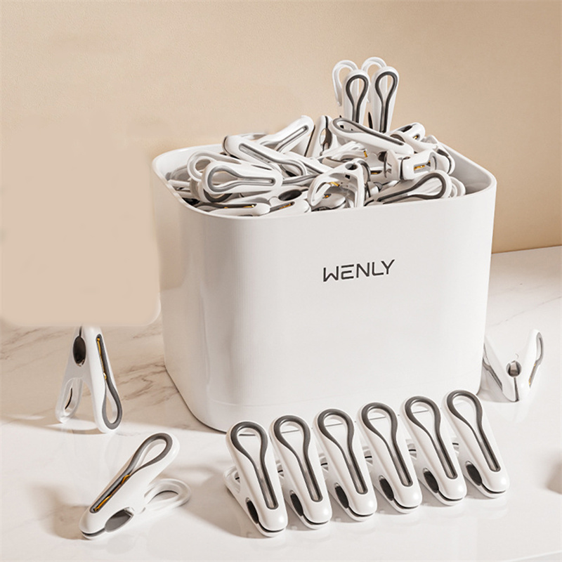 Food Storage 30 Years - 24/36pcs Clothes Pins With Storage Basket
