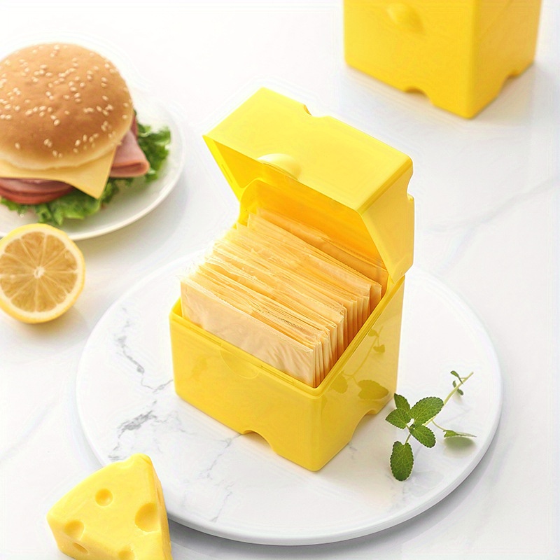 Food Storage Yellow - 1pc ABS Cheese Storage Box with