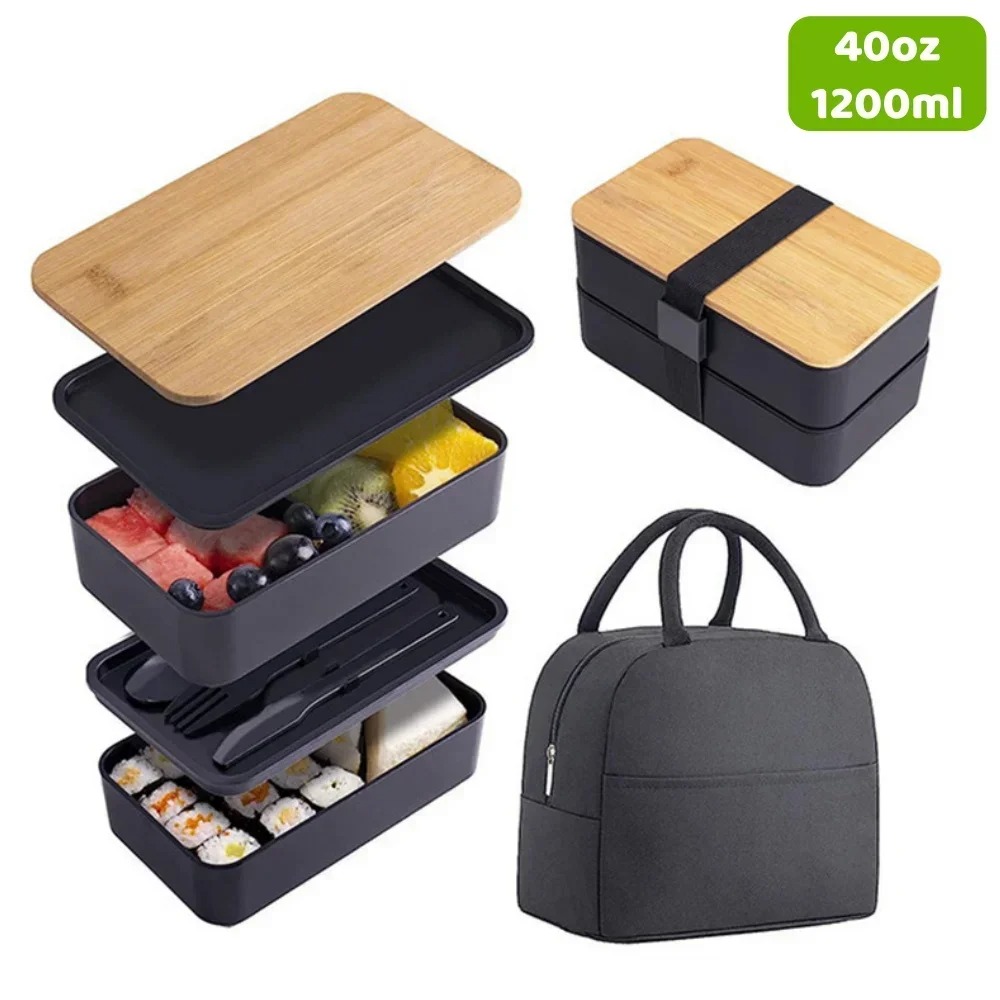 Food Storage 30 Years - Adult Bento Lunch Box, 2-Tier Food