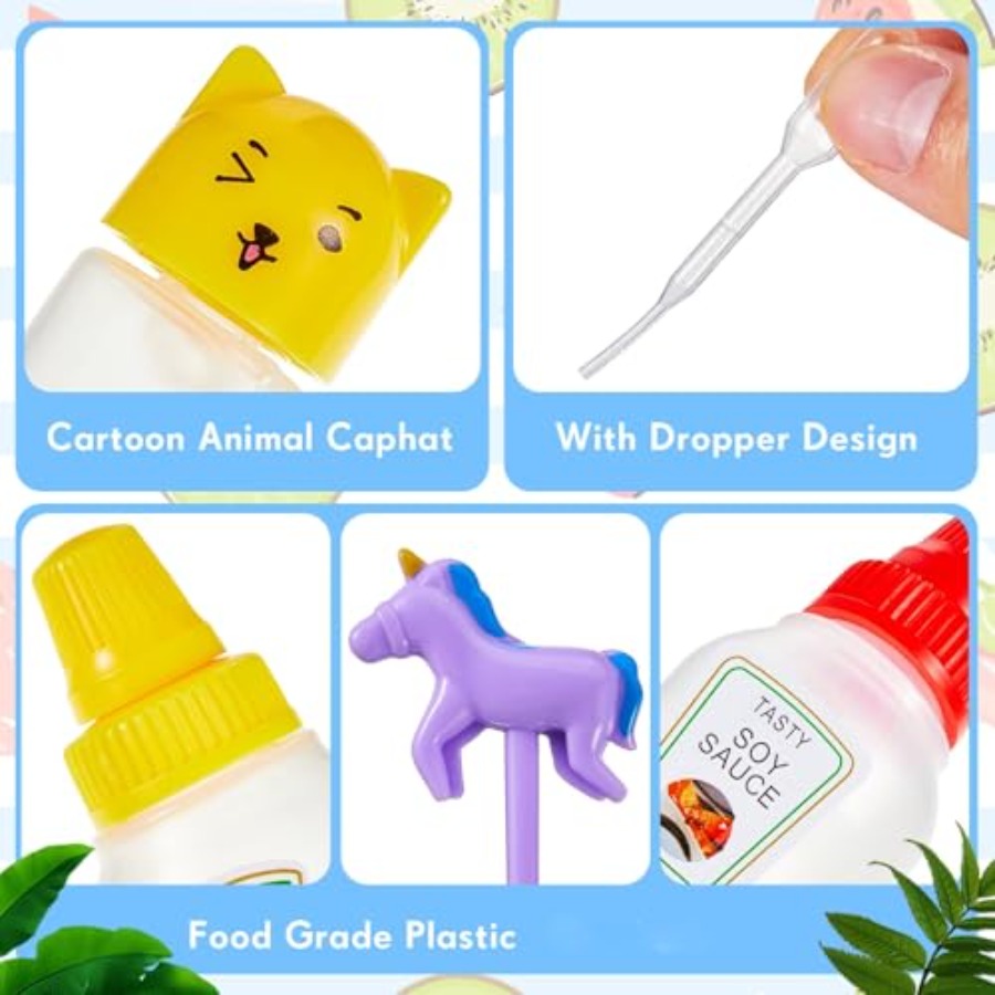 26 Pcs Lunch Bento Soy Sauce C - đánh giá và giá Condiment Squeeze Bottle