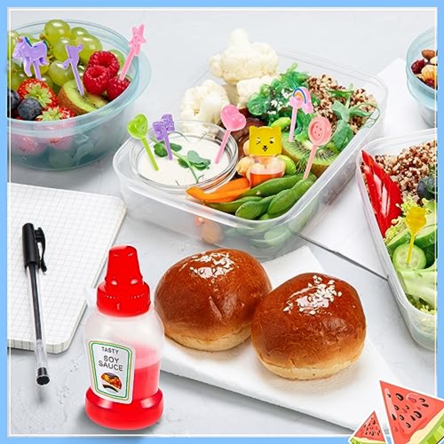 26 Pcs Lunch Bento Soy Sauce C - đánh giá và giá Condiment Squeeze Bottle