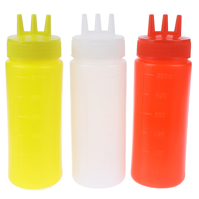 3 Hole Squeeze Bottle Sauce Vi - đánh giá và giá Condiment Squeeze Bottle