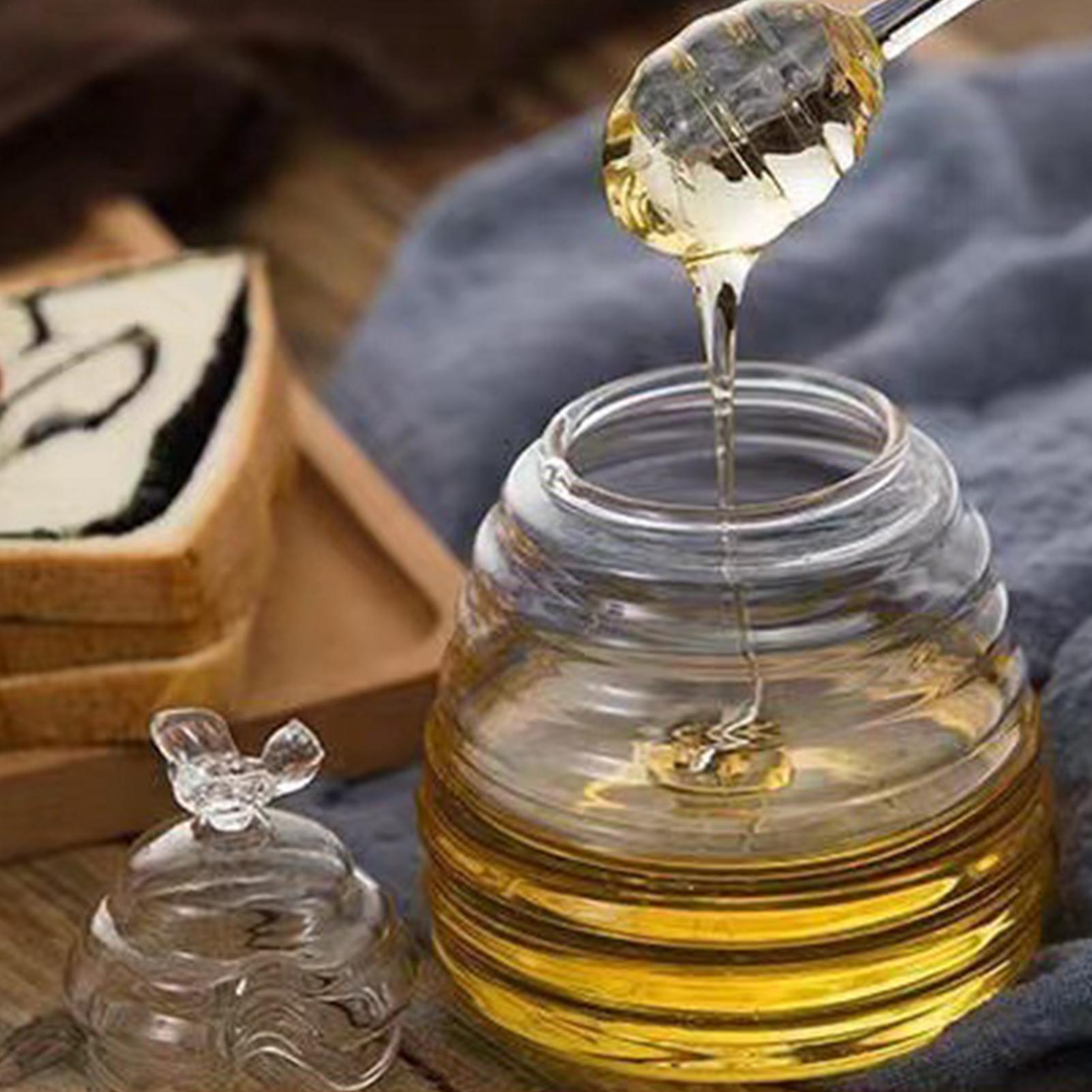 Honey Jar with Lid Glass Honey - đánh giá và giá Food Storage 30 Years