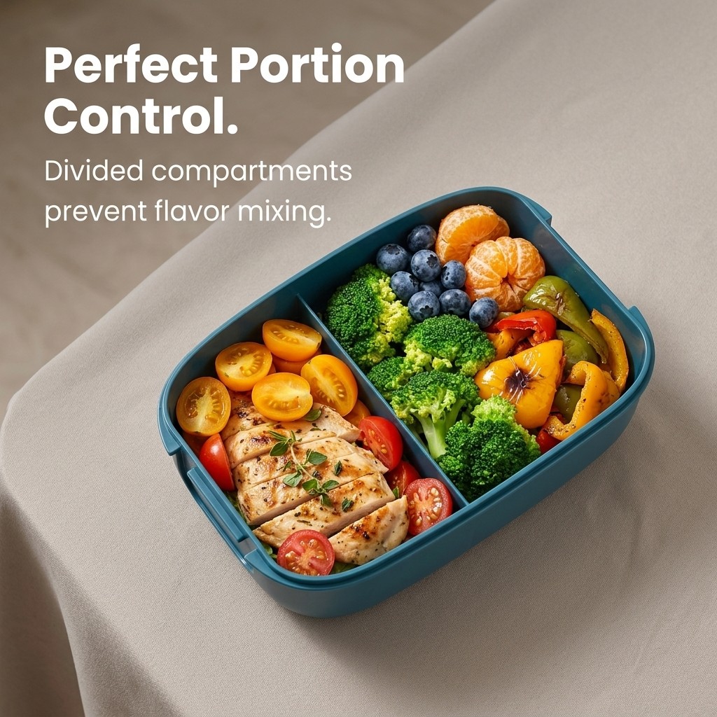 2 Compartment Microwavable Ben - đánh giá và giá Food Storage 30 Years