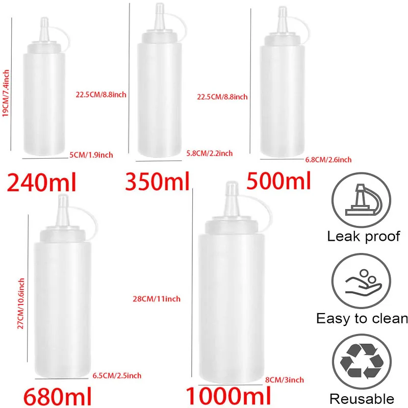 Large Squeeze Condiment Bottle - đánh giá và giá Condiment Squeeze Bottle