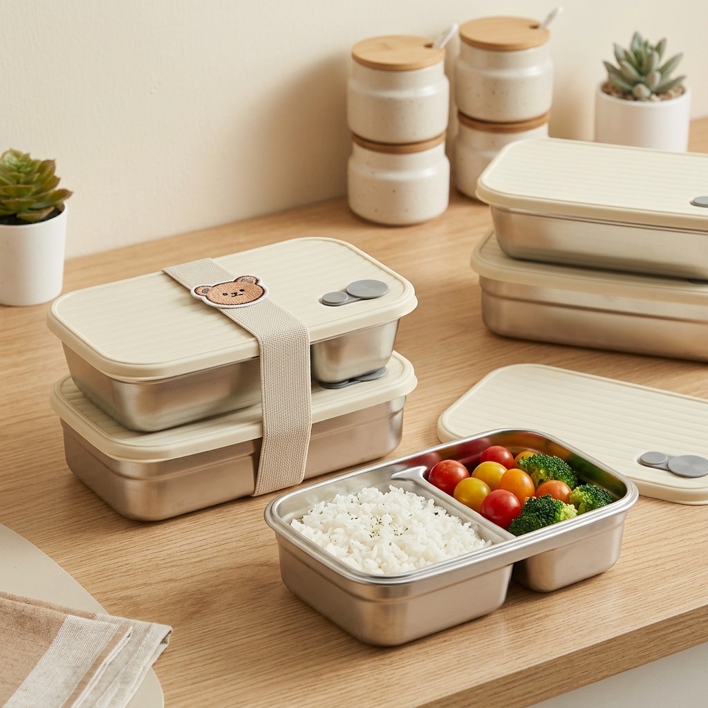Stainless Steel Bento Box Meta - đánh giá và giá Food Storage 30 Years