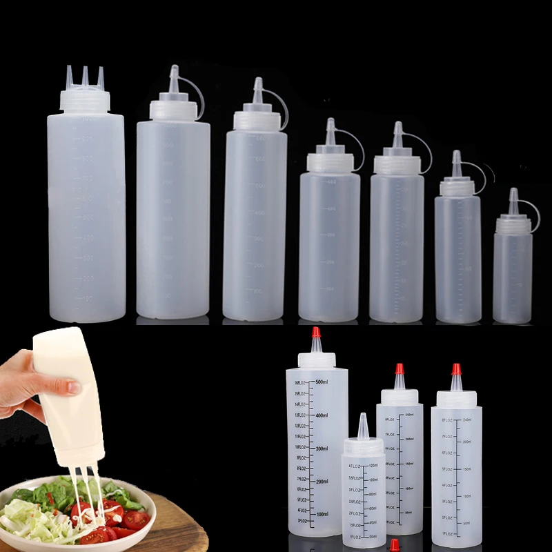 1Pcs Empty120ml-1000ml PE Plas - đánh giá và giá Condiment Squeeze Bottle