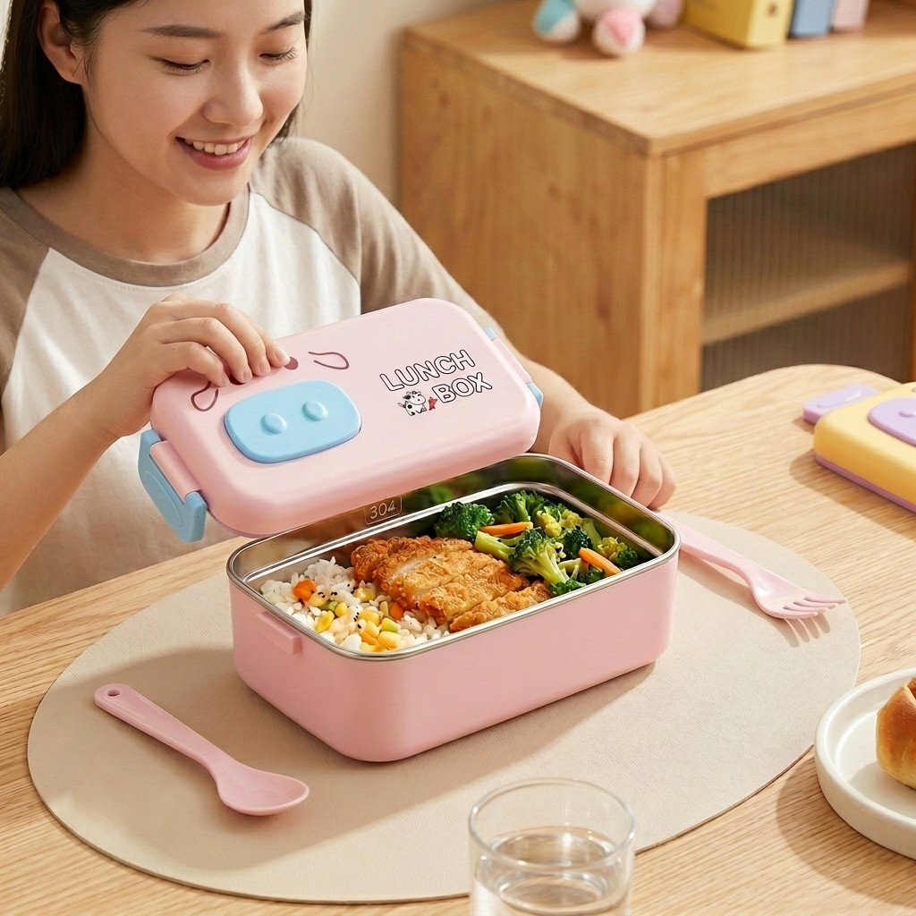 304 Stainless Steel Bento Box  - đánh giá và giá Food Storage Quart