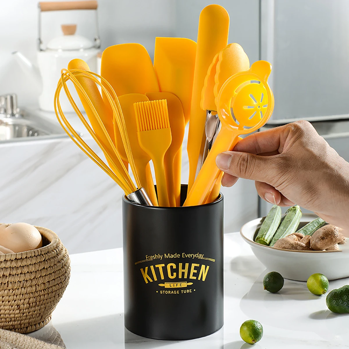 10pcs Yellow Kitchenware Set S - đánh giá và giá Food Storage Yellow