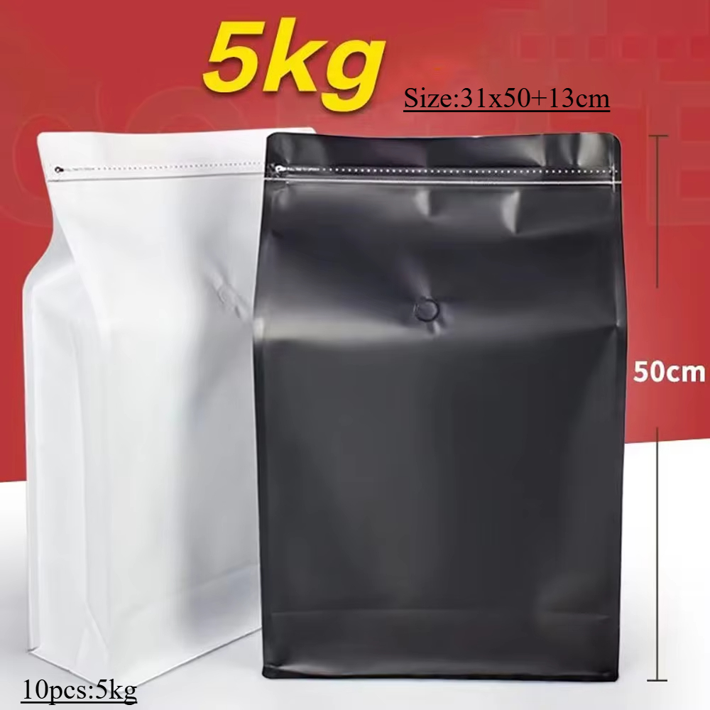 10pcs 5kg Ziplock Coffee Bean  - đánh giá và giá Food Storage Aluminum