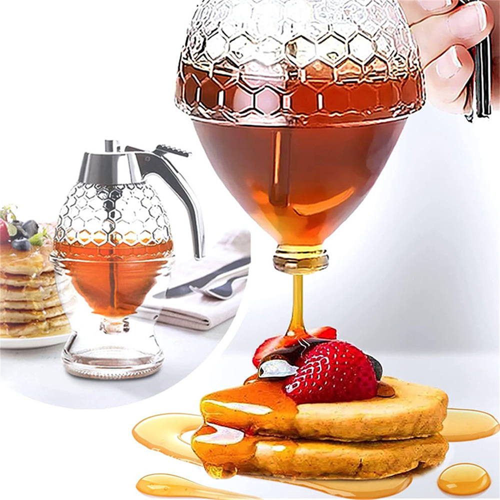 1pc No Drip Glass Honey Dispen - đánh giá và giá Condiment Squeeze Bottle