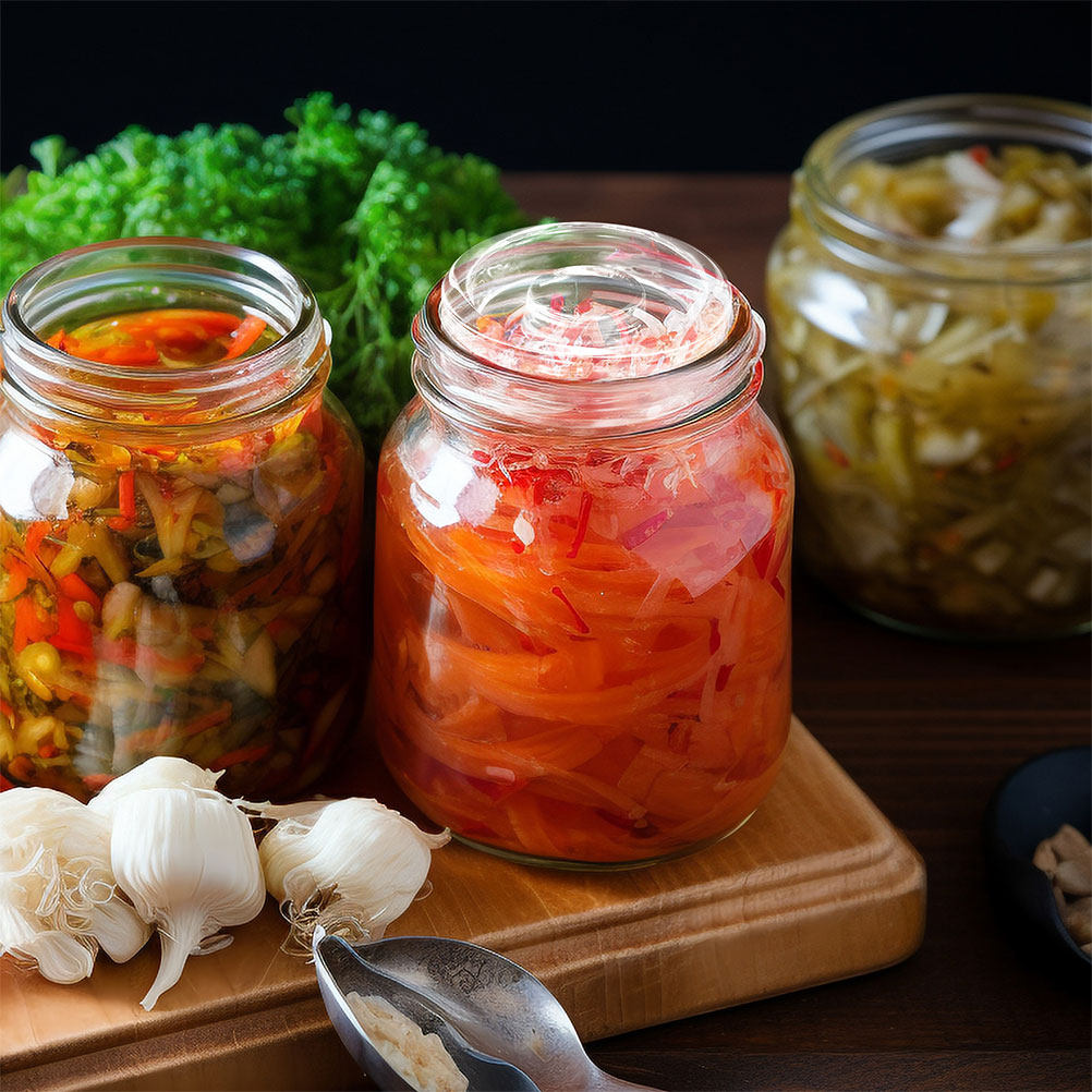 2Pcs Wide Mouth Fermenting Gla - đánh giá và giá Food Storage Jar Glass