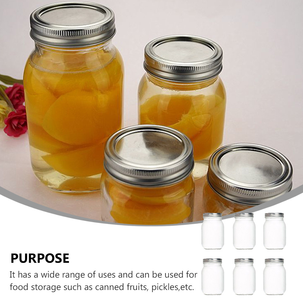 6Pcs Transparent Round Glass J - đánh giá và giá Food Storage Jar Glass