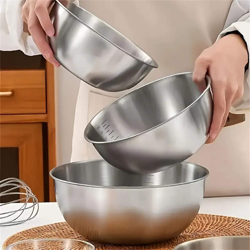 1-3 Stainless Steel Bowl Set w - đánh giá và giá Food Storage Essentials
