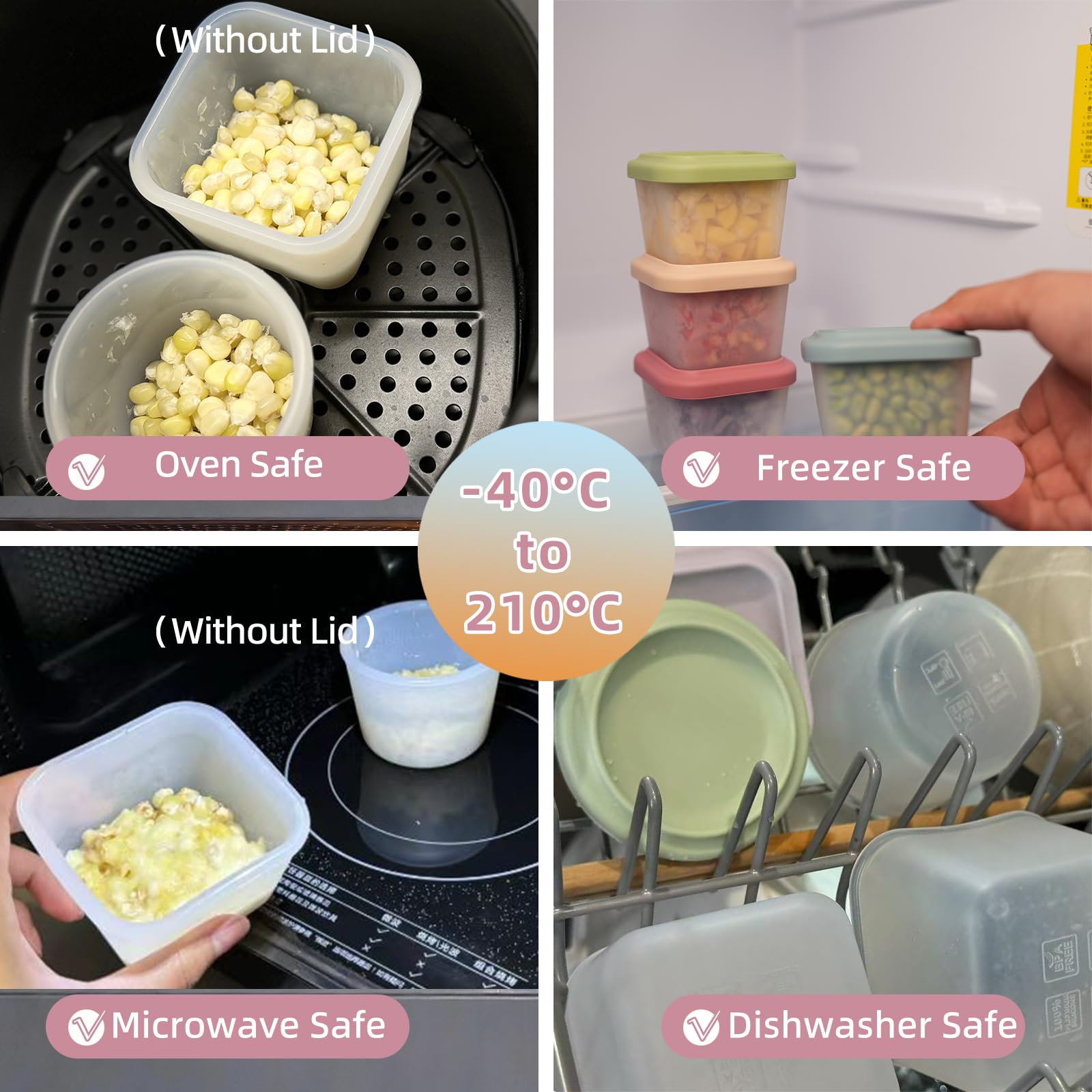 Food Grade Silicone Baby Food  - đánh giá và giá Food Storage Baby