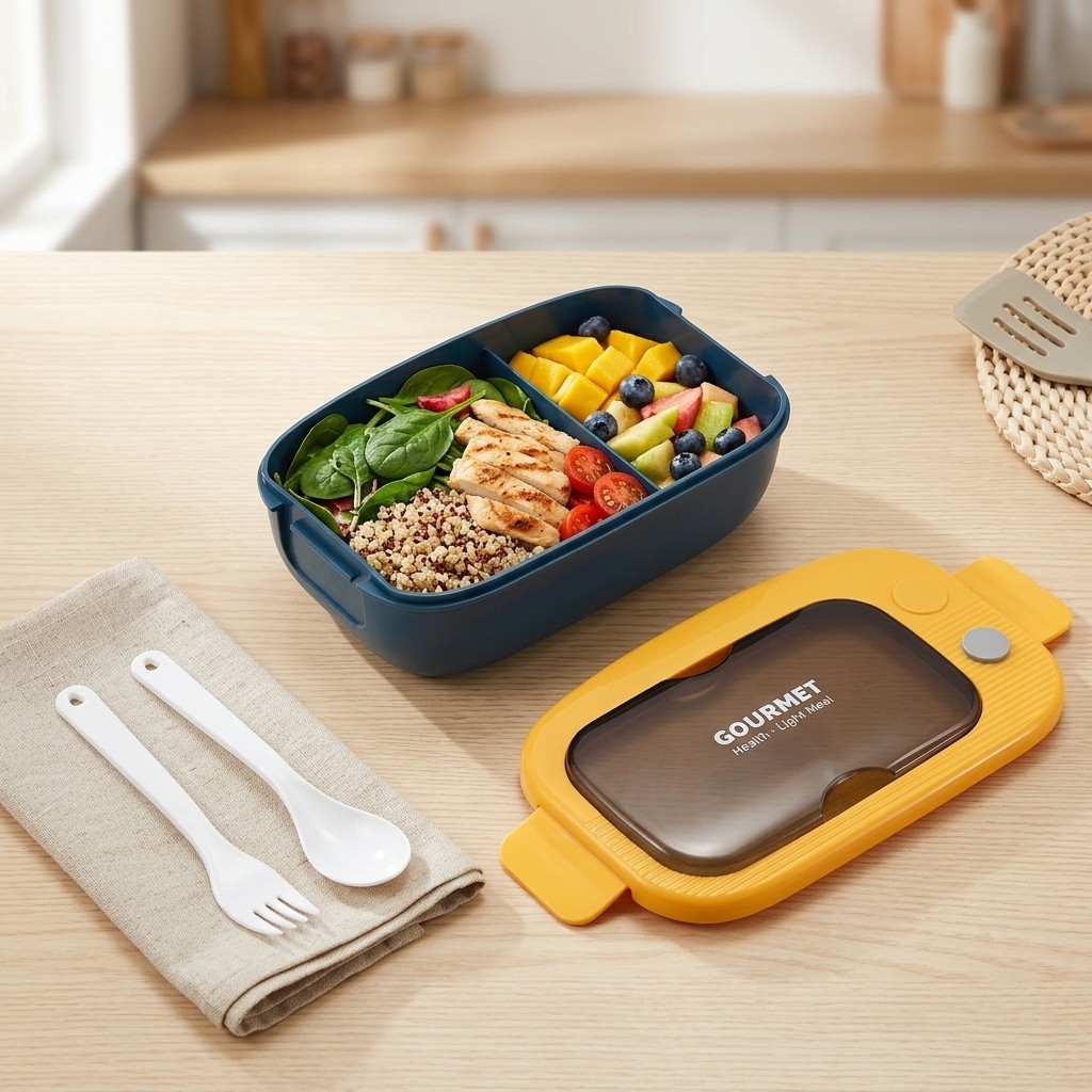 Plastic Bento Lunch Box 2 Comp - đánh giá và giá Food Storage 30 Years