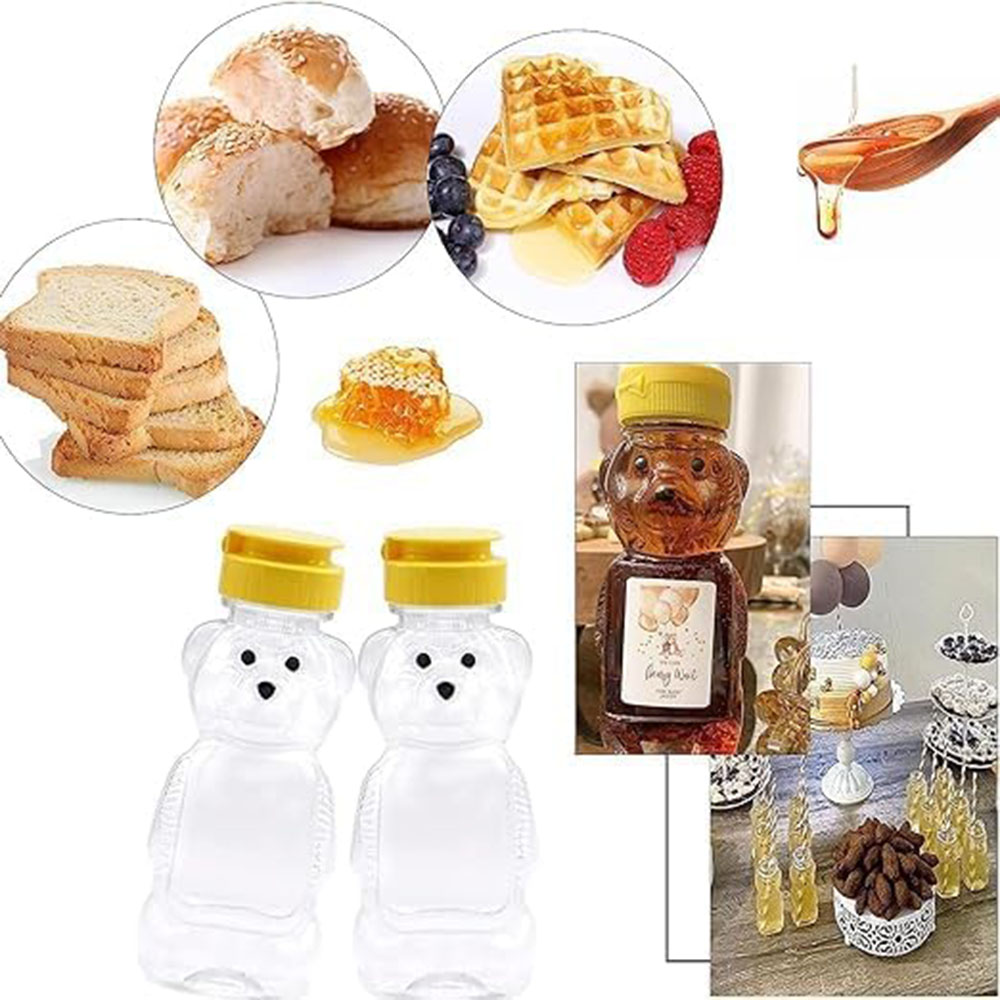 2PCS Plastic Bear Honey Bottle - đánh giá và giá Condiment Squeeze Bottle