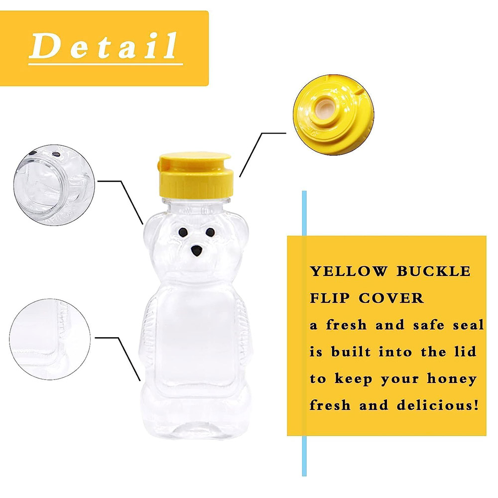 2PCS Plastic Bear Honey Bottle - đánh giá và giá Condiment Squeeze Bottle