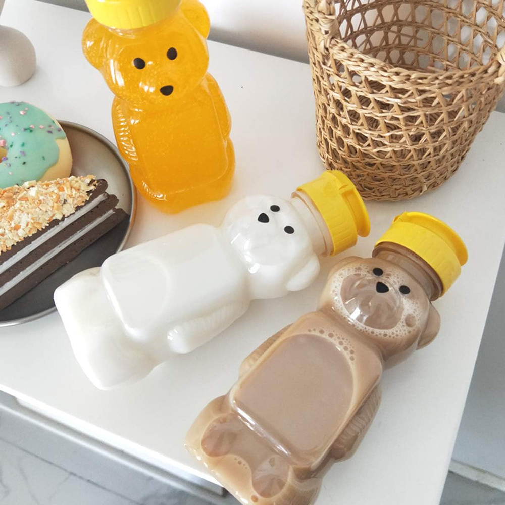 2PCS Plastic Bear Honey Bottle - đánh giá và giá Condiment Squeeze Bottle