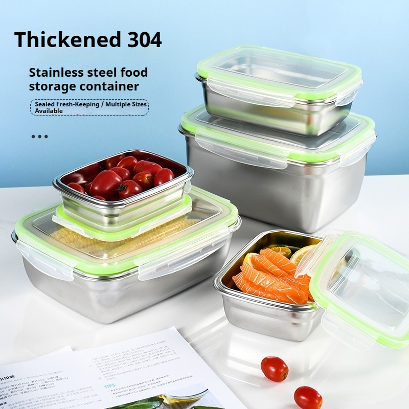 304 Stainless Steel Lunch Box  - đánh giá và giá Food Storage Quart