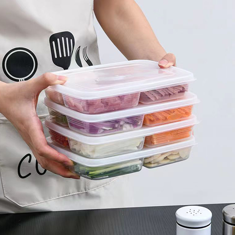 New【4 Grids Plastic Storage Bo - đánh giá và giá Food Storage Quart