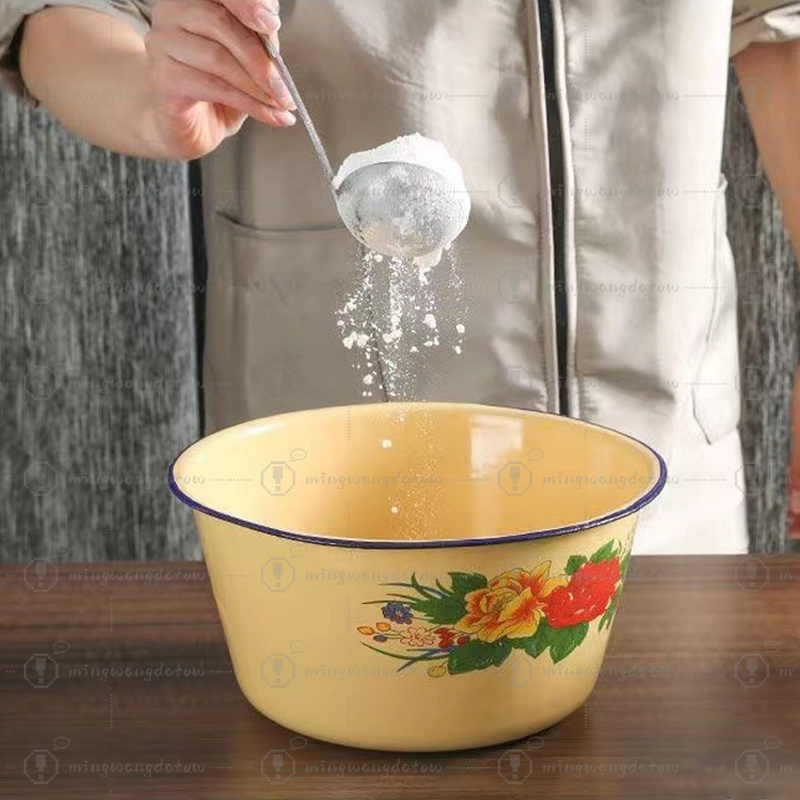 Food Storage Pot Enamel Basin  - đánh giá và giá Food Storage Yellow