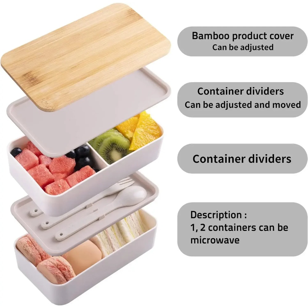 Adult Bento Lunch Box, 2-Tier  - đánh giá và giá Food Storage 30 Years