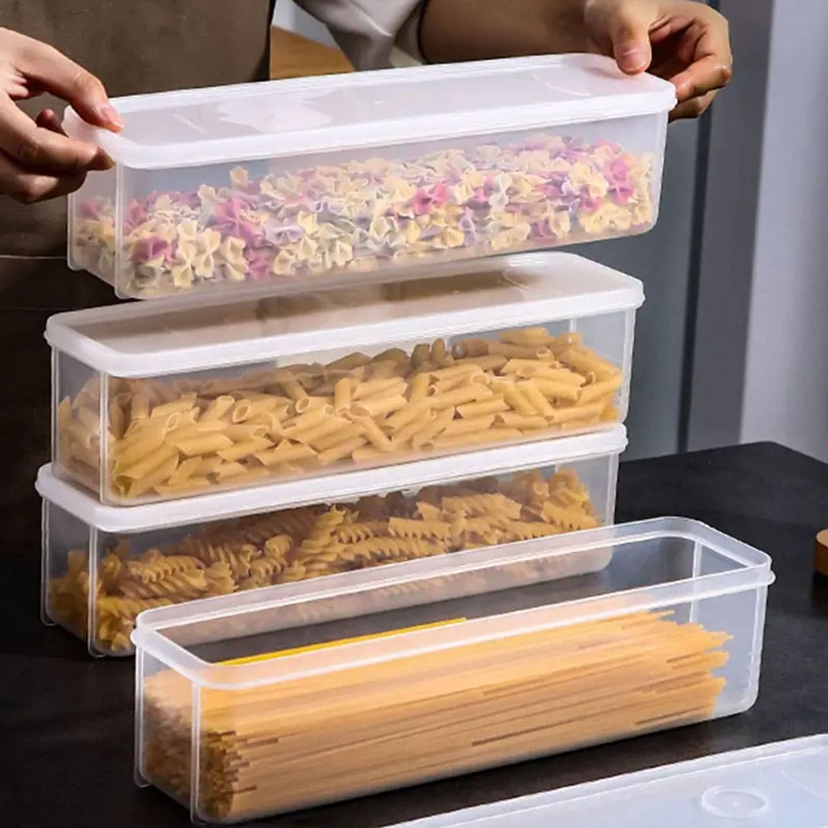 1 Plastic Transparent Storage  - đánh giá và giá Food Storage Quart